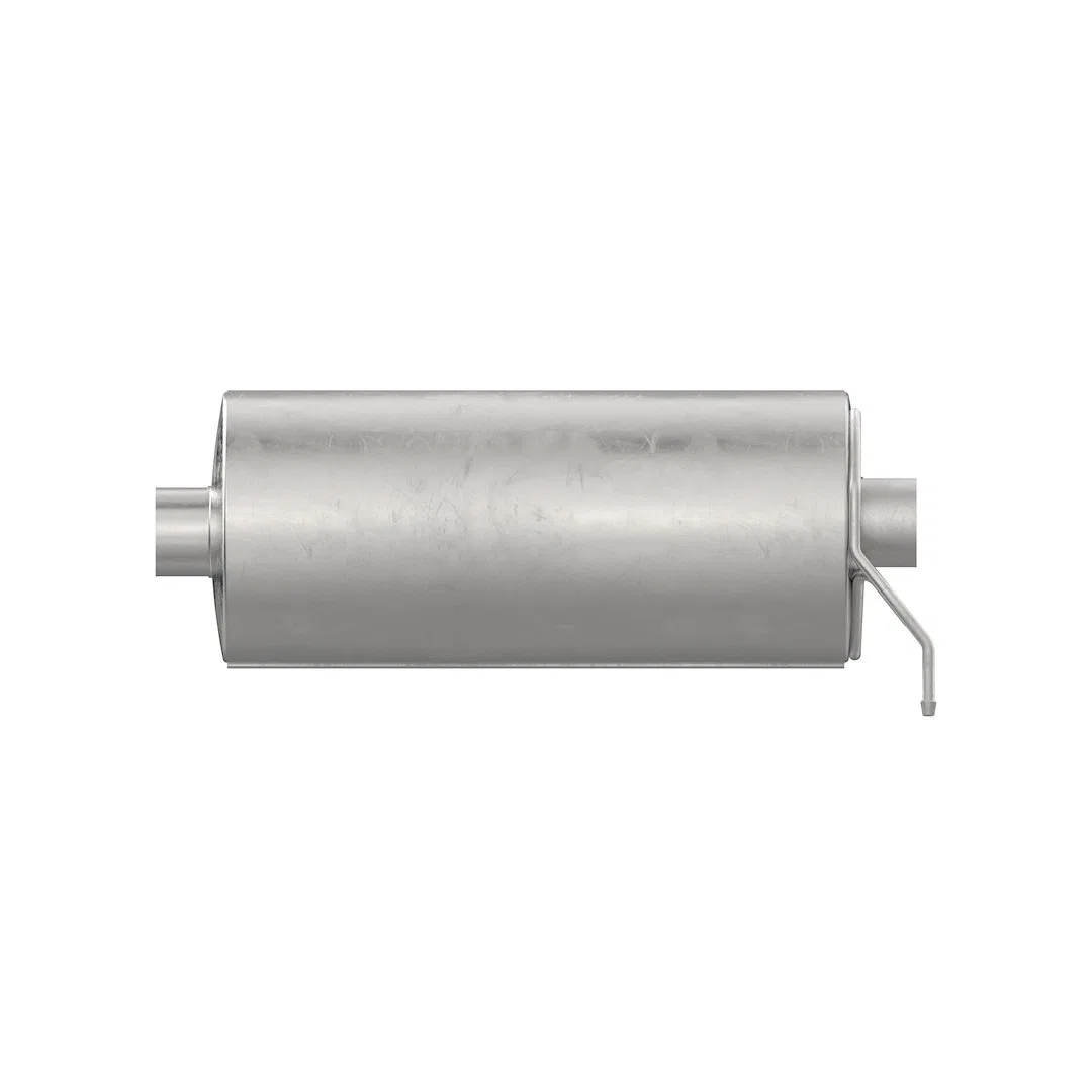 21706 – WALKER EXHST Exhaust Muffler, OE Replacement 11 Inch Diameter Round Aluminized Steel Case Single 3-1/2 Inch O...